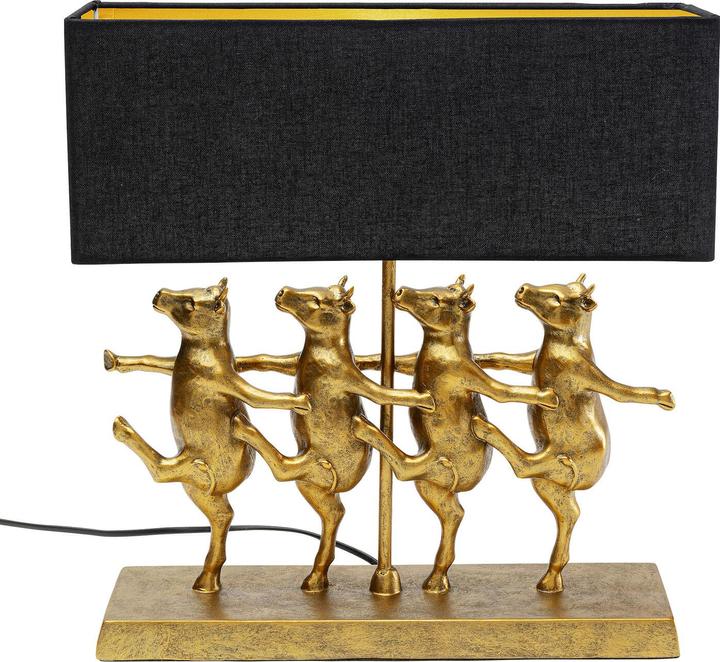 Immagine prodotto Kare Design Lampada da tavolo Dancing Cows nera (E27)