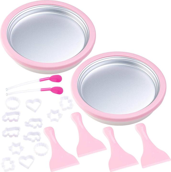 Image du produit Tokio Kitchenware Lot de 2 plaques teppanyaki glacées pour préparer des Ice Cream Rolls