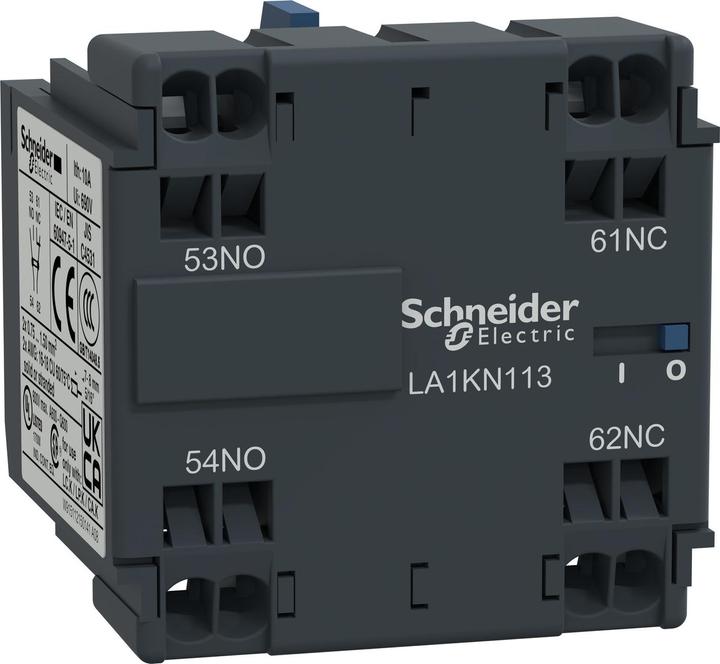 Actual product image Schneider Electric Auxiliary contact block 1 NO contact 1 NC contact