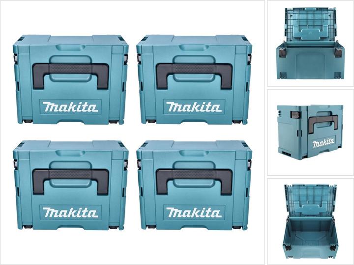 Actual product image Makita MAKPAC size 3 plastic case 395 x 295 xÂ 215 mm 4 pcs ( 4x 821551-8 ) (4 pieces)