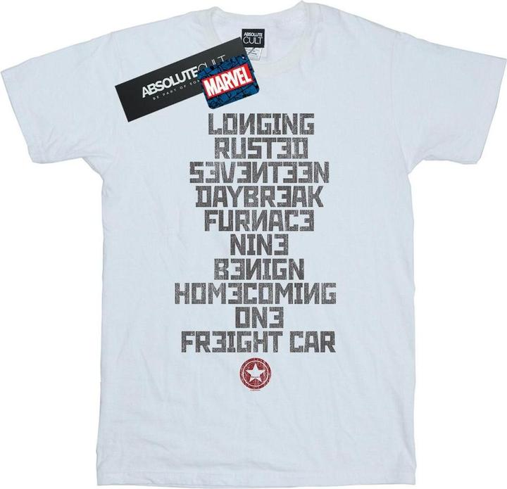 Actual product image Girls Winter Soldier Trigger Words Cotton T-Shirt (116)