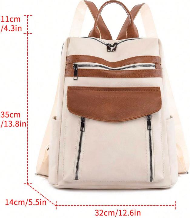 Immagine prodotto Only-Bags.Store Zaino da donna casual e multifunzionale, zaino giornaliero con cerniera a scomparsa