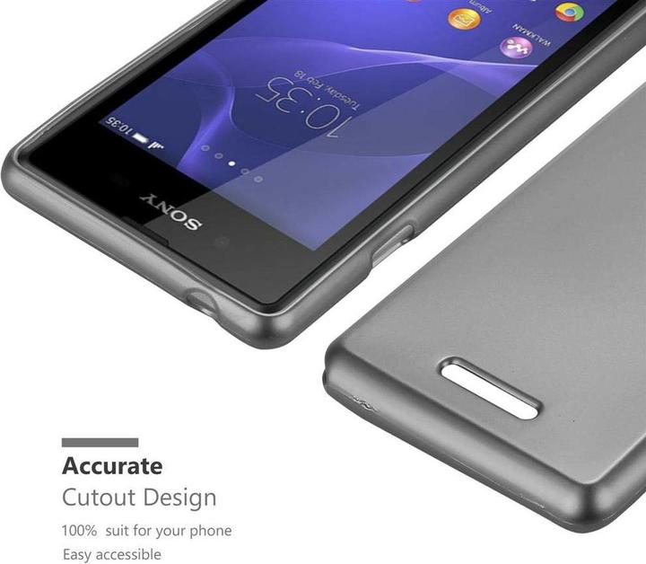 Productafbeelding Cadorabo TPU matte metalen hoes (Xperia E3)