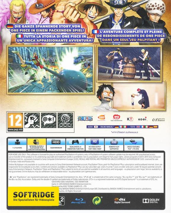 Produktbild Bandai Namco PlayStation Hits: One Piece Pirate Warriors 3 (PS4, DE)