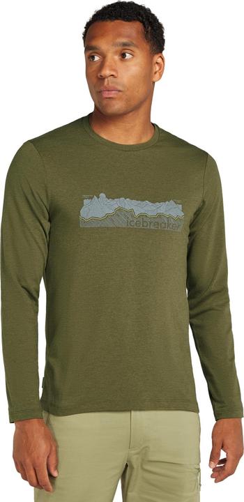 Produktbild Icebreaker Men Merino Blend Central Classic LS Tee Haute Route (XL)