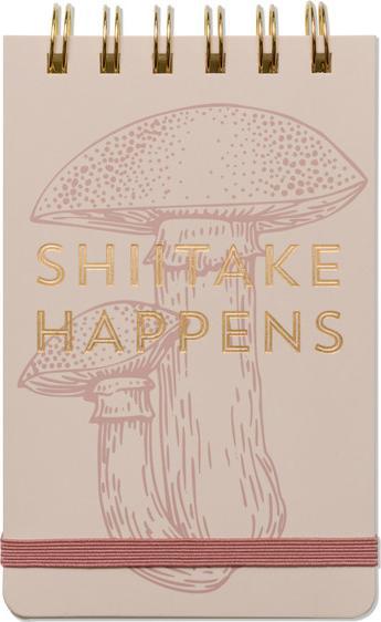 Produktbild Designworks Vintage Sass Notepad Shitake Happens (Liniert, Weicher Einband)