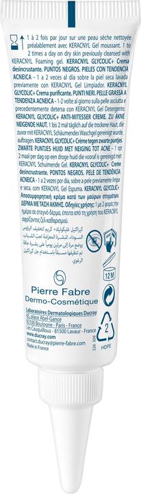 Produktbild Ducray Keracnyl Glycolic+ Anti-Mitesser Creme (30 ml)