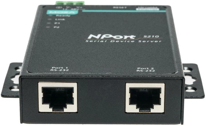 Actual product image Moxa NPort 5210, LAN RS232 Server, 2 Port (RJ45, RJ45 (1x))
