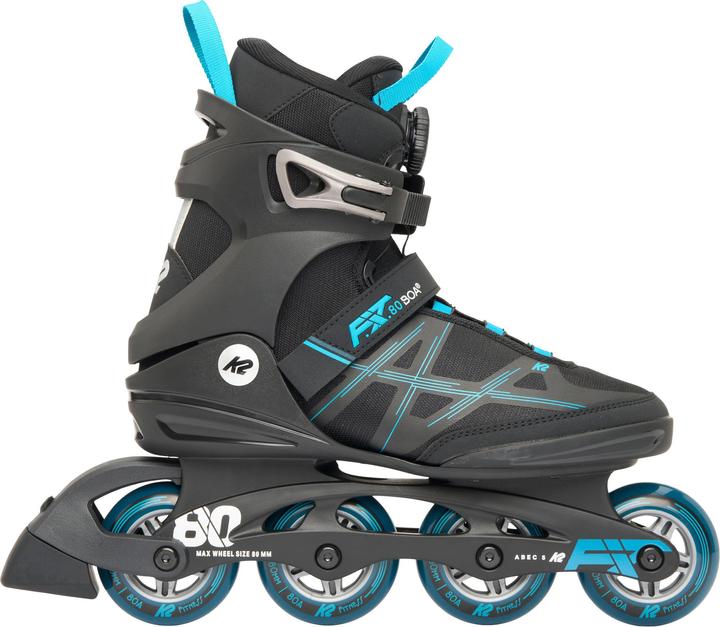 K2 F.I.T. 80 BOA,black - blue black - blue 7.5 (40)