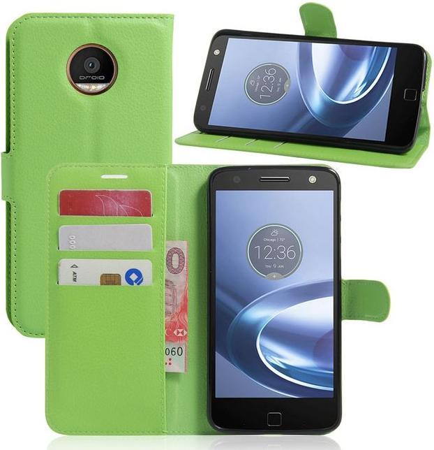 Actual product image MU Classic Leather cover with litchite texture (Motorola Moto Z Play)