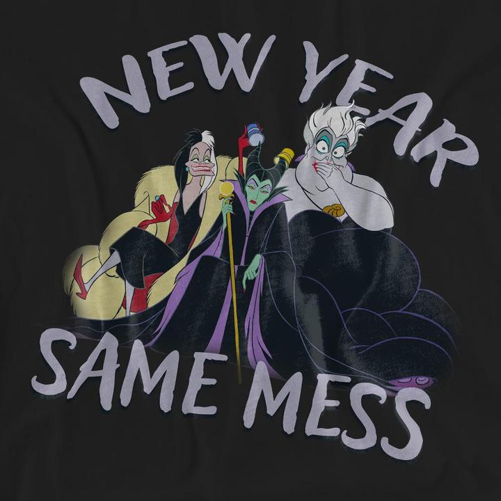Immagine prodotto Disney Villains New Year, Same Mess Maglietta Adulto Unisex (XXL)