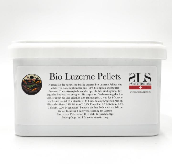 Actual product image Swiss Living Soil Organic alfalfa pellets 1.5kg (1.66 kg)