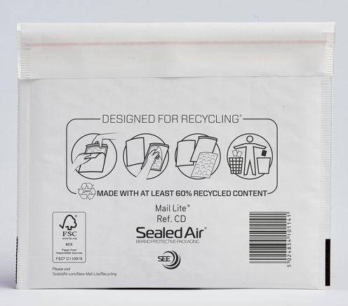 Actual product image Sealed Air Bubble envelopes Mail Lite CD White 10 pieces (10 x)