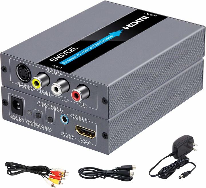 Actual product image Easycel RCA S-Video to HDMI Converter (Accessories)