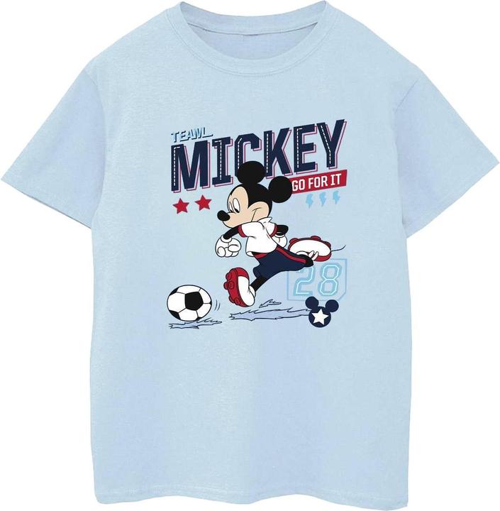 Actual product image Disney Womens/Ladies Mickey Mouse Team Mickey Football Cotton T-Shirt (S)