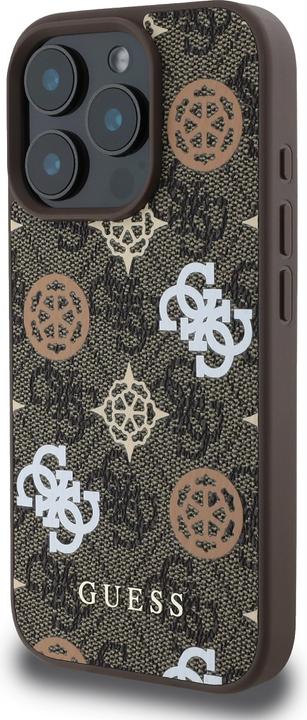 Image du produit Guess GUHMP16XP4PWPW iPhone 16 Pro Max brązowy/brown MagSafe PU Peony On 4G Background (Apple iPhone 16 Pro Max)