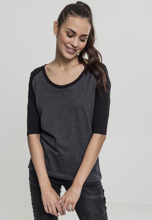Produktbild Urban Classics Ladies 3/4 Contrast Raglan Tee (5XL)