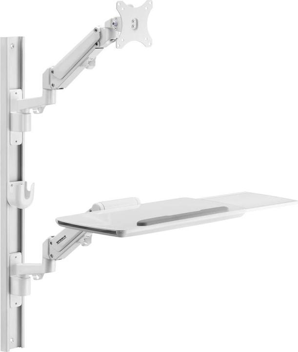 Immagine prodotto SpeaKa Professional SP-MM-960 Supporto a parete per monitor singolo 43,2 cm (17/ ) - 109,2 cm (43/ ) Bianco Höh (Muro, 42.99")