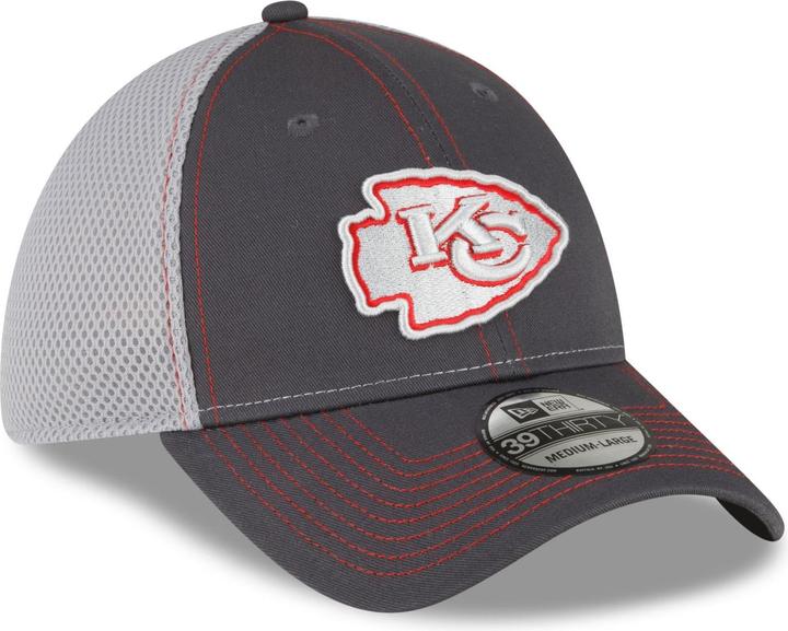 Actual product image New Era 39Thirty Stretch Mesh Cap - Kansas City Chiefs (S/M)
