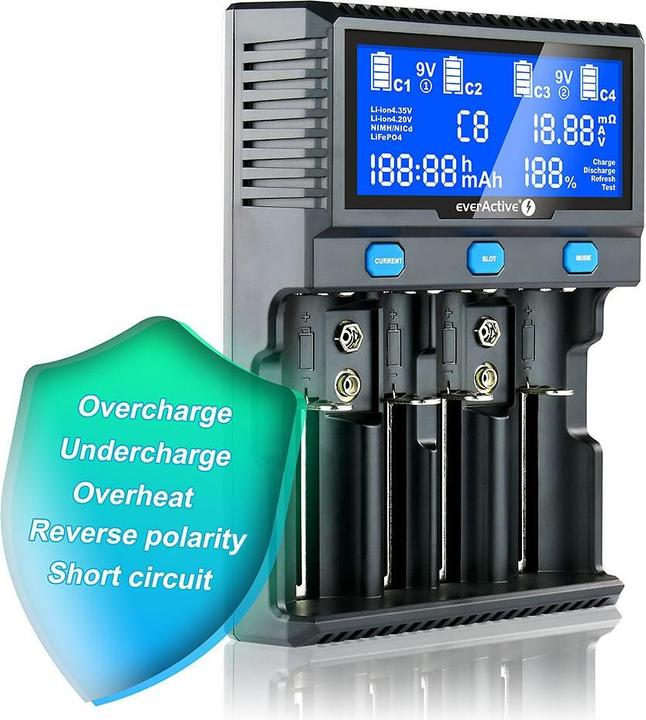 Immagine prodotto Everactive UC-4200 (1 pz., AAA, AA, C, Caricabatterie senza batteria)