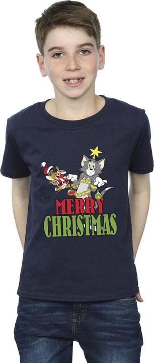 Immagine prodotto Tom & Jerry Merry Christmas Baubles Maglietta Ragazzi (116)