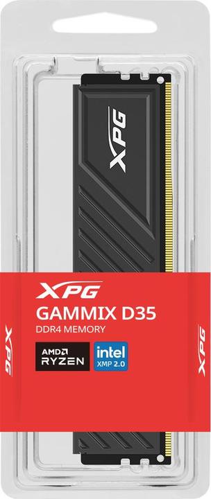 Immagine prodotto Adata DDR4 16GB 3200-16 XPG D35 bk Vassoio singolo (1 x 16GB, 3200 MHz, DDR4-RAM, U-DIMM)