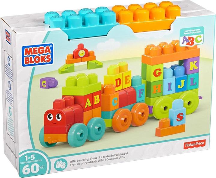 Image du produit Mega Bloks Train d'apprentissage ABC (60 pièces)