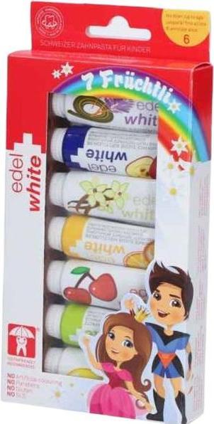 Produktbild Edel + White EDEL WHITE 7 Frchtli Kid zahnpa 7 9.4ml (9.40 ml)