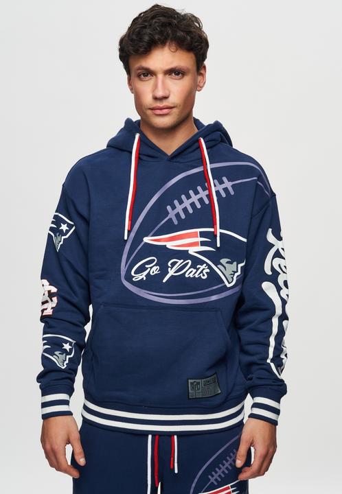 Image du produit Recovered Re:covered Fleece Hoody - PATCHES New England Patriots (3XL)