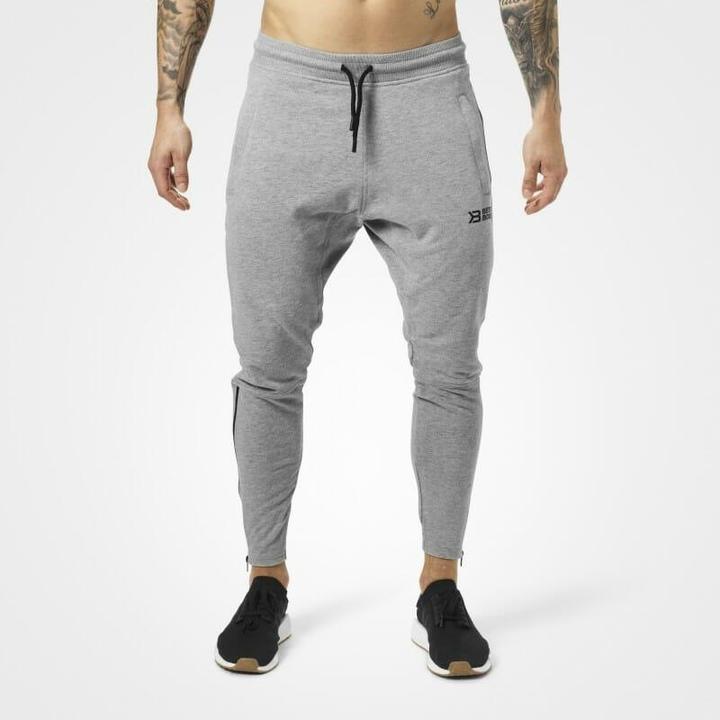 Better Bodies Harlem Zip Pants GREY MELANGE (L, XL)