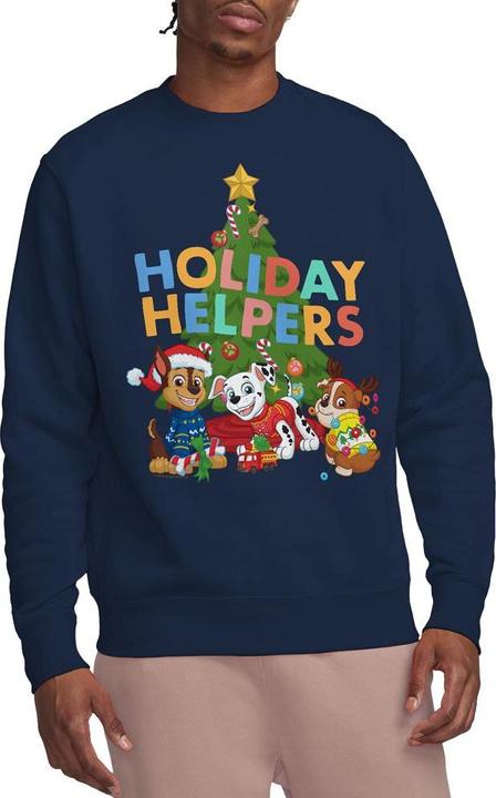 Actual product image Paw Patrol Unisex Adult Holiday Helpers Christmas Sweatshirt (XL)