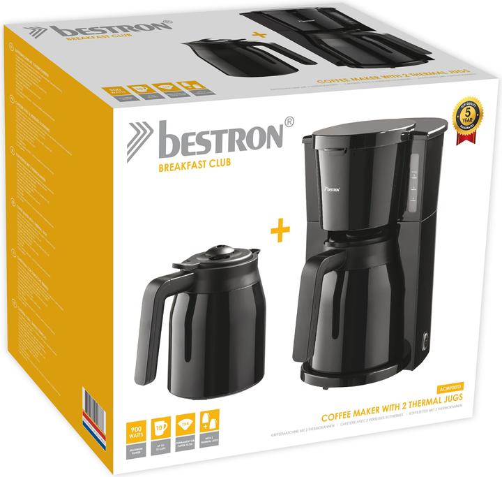 Immagine prodotto Bestron Caffettiera con 2 caraffe thermos