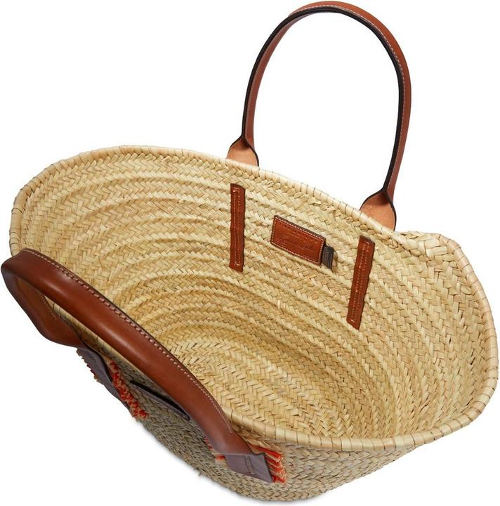 Image du produit The Bridge Clara - Sac de transport en paille et cuir
