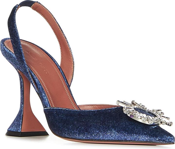 Produktbild Amina Muaddi With Heel Blue (38)