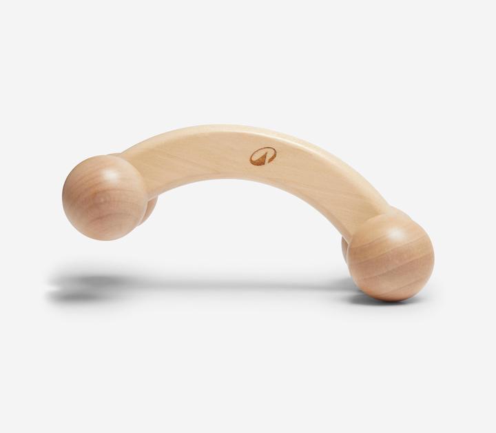 Actual product image Decathlon Wooden massage handle 4 balls