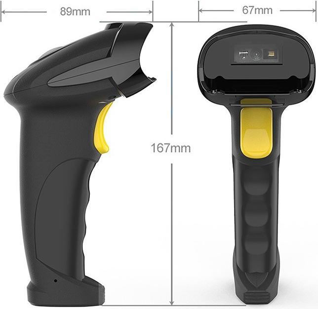 Productafbeelding Qoltec 50856 Draadloze barcodescanner 1D 2D | 2 4 GHz