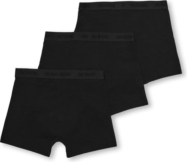 Produktbild Only & Sons Osjfitz Solid Black Boxer 3pk. Acc Noos (122)