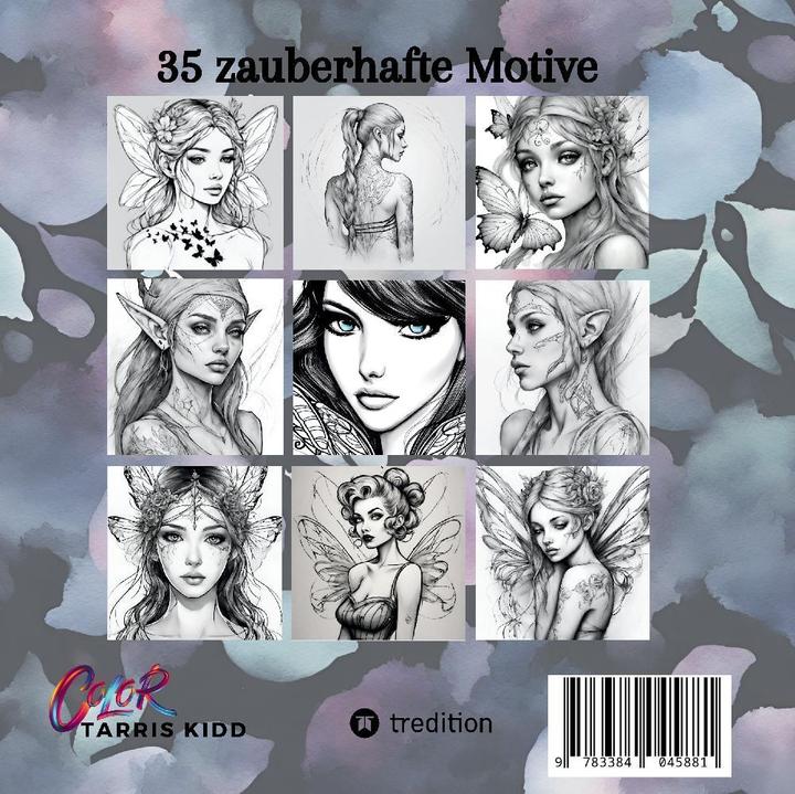 Image du produit Feen und Elfen Malbuch für Dark & Easy Fantasy Entspannung und Stressabbau Portrait Ausmalbuch Gesch