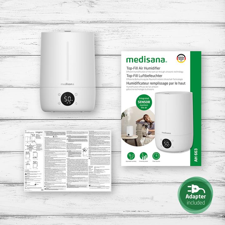 Actual product image Medisana AH 663 Humidifier 1 pc. (30 m²)