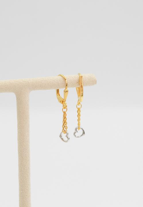 Produktbild Muau Ohrhänger (750, 18K Gelbgold, Weissgold)