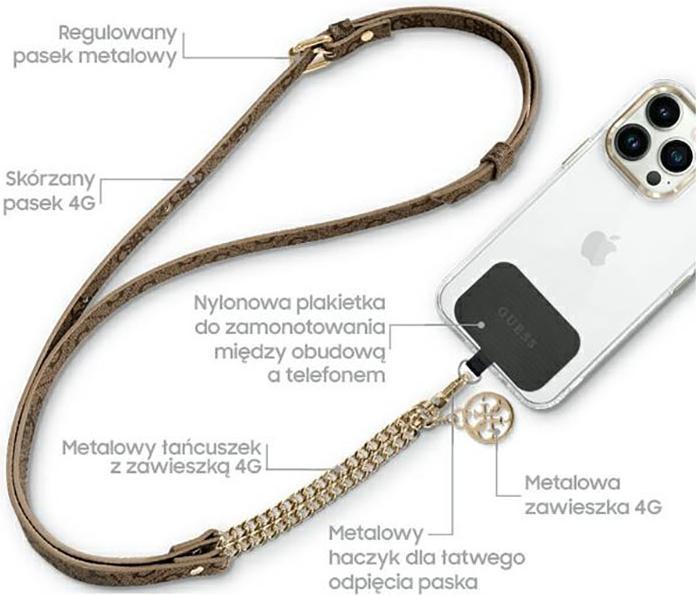 Produktbild Guess GUUC4MG4EW Universal CBDY strap brown/brown 4G Chain