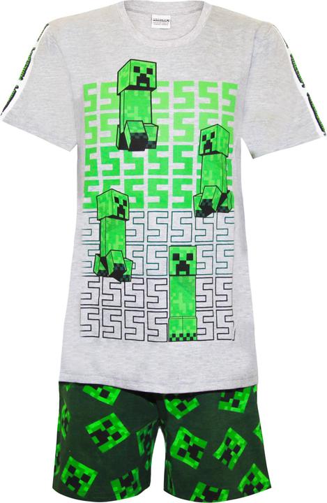 Minecraft Schlafanzug mit Shorts Jungen (140)