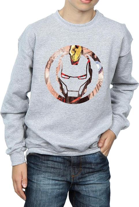 Image du produit Sweatshirt garçon Iron Man Montage Symbol (140, 146)
