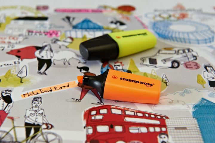 Produktbild STABILO BOSS MINI Textmarker (Gelb, Pink, Blau, 5 mm, 3 x)