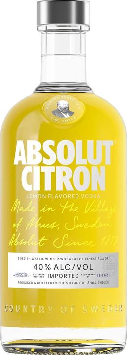 Actual product image Absolut Vodka Citron (1 x 70 cl)