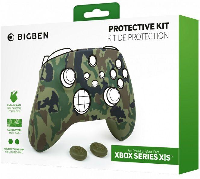 Produktbild Nacon Gaming Controller Silicon Glove (camo green/inkl. 2 Thumb Grips) (Xbox One S, Xbox Series S, Xbox One X, Xbox Series X)