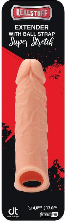 Immagine prodotto RealStuff 21690 Extender With Ball Strap 6.5â€ Prolunga Fallica Per Il Pene In Silicone Color Carne