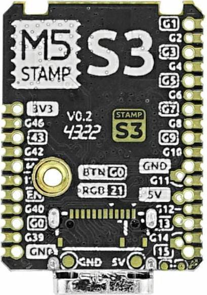 Produktbild M5Stack Entwicklerboard M5StampS3 mit 1.27 Header Pin