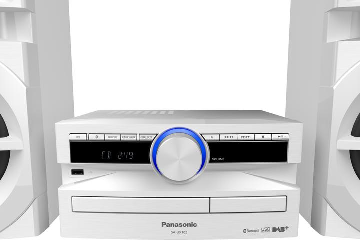 Produktbild Panasonic SC-UX102 Mini-Heim-Audiosystem 300 W Weiss (CD Player, Bluetooth, 1x 300 W)