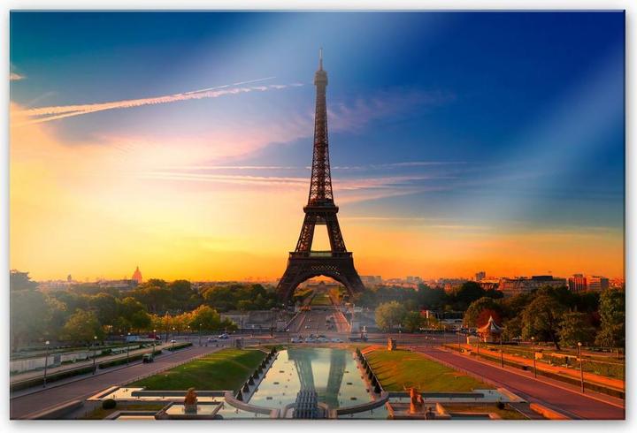 Actual product image Trenddeko Eiffel Tower at sunset (150 x 100 cm)